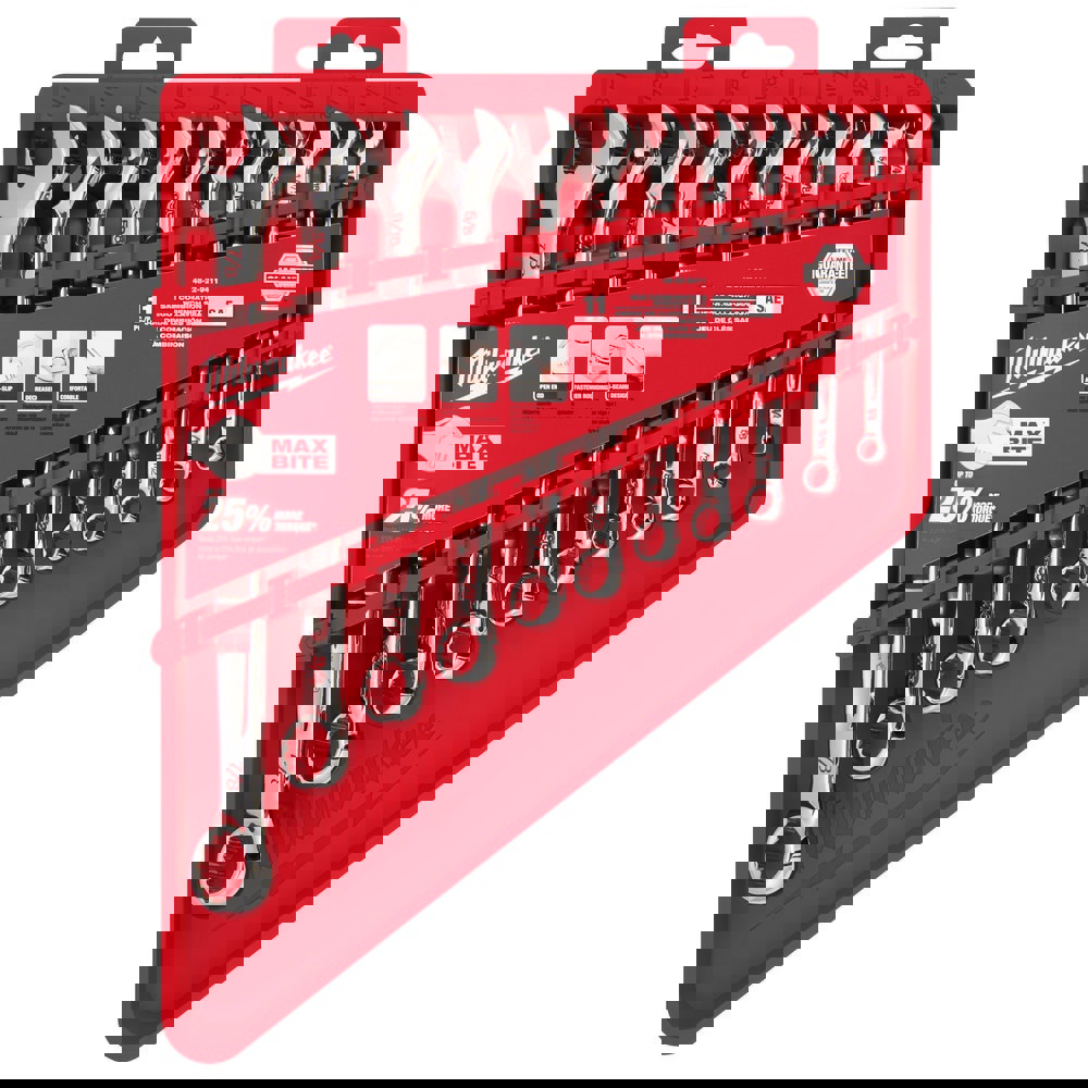 Combination Set: 11 Pc, 8 mm 10 mm 11 mm 12 mm 13 mm 14 mm 15 mm 16 mm 17 mm 18 mm & 19 mm Wrench, Metric